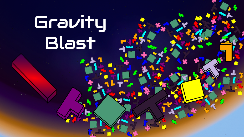 Gravity Blast Game Art Banner
